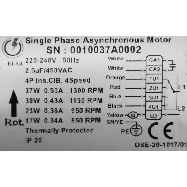 موتور 37 وات تک سر شفت السا 37W تک شفت - تصویر 2