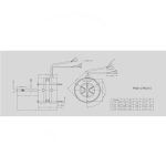 الکتروموتور کولری 1/8 سیم پیچ مس و آلمنیوم الکتروژن
