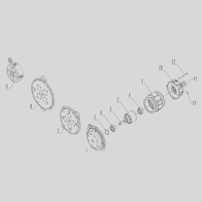 موتور مشعل 175 وات با خازن سری HA650 الکتروژن