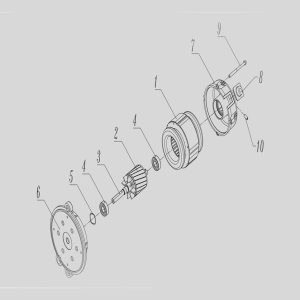 موتور مشعل 550 وات با خازن سری HN670 الکتروژن