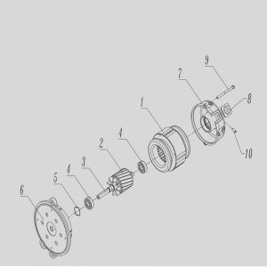 موتور مشعل 750 وات سه فاز سری HN680 الکتروژن