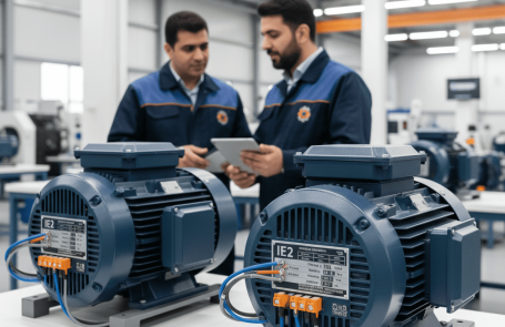 مقایسه فنی راندمان IE2 و IE3: راهنمای کامل انتخاب الکتروموتور بهینه صنعتی