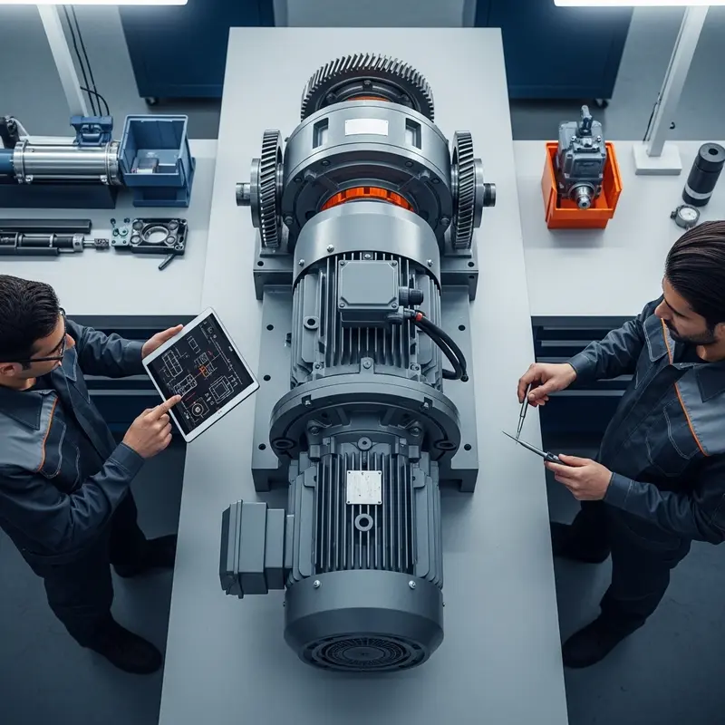 راهنمای فنی انتخاب الکتروموتور موتوژن برای گیربکس صنعتی: پارامترهای کلیدی و محاسبات