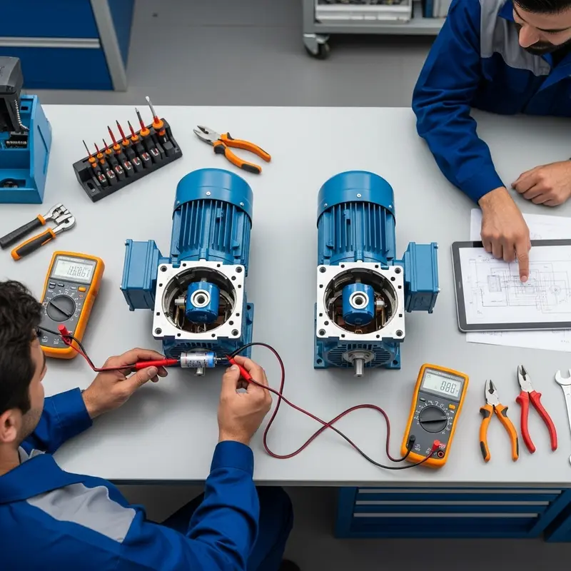 راهنمای جامع تست و عیب یابی خازن در الکتروموتور تک فاز موتوژن