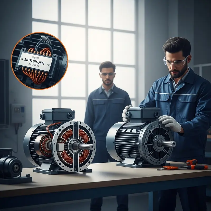 مقایسه فنی موتور کولر موتوژن و الکتروژن: تحلیل جامع مشخصات و راندمان برای انتخاب بهینه
