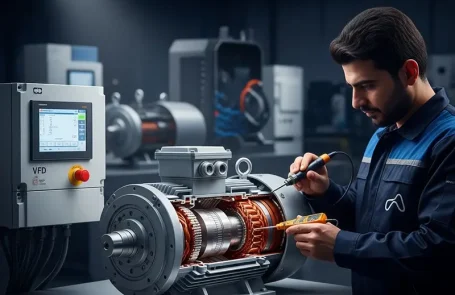 راه‌اندازی موتور سه‌فاز با برق تک‌فاز: راهنمای فنی انتخاب و تنظیمات اینورتر (VFD)