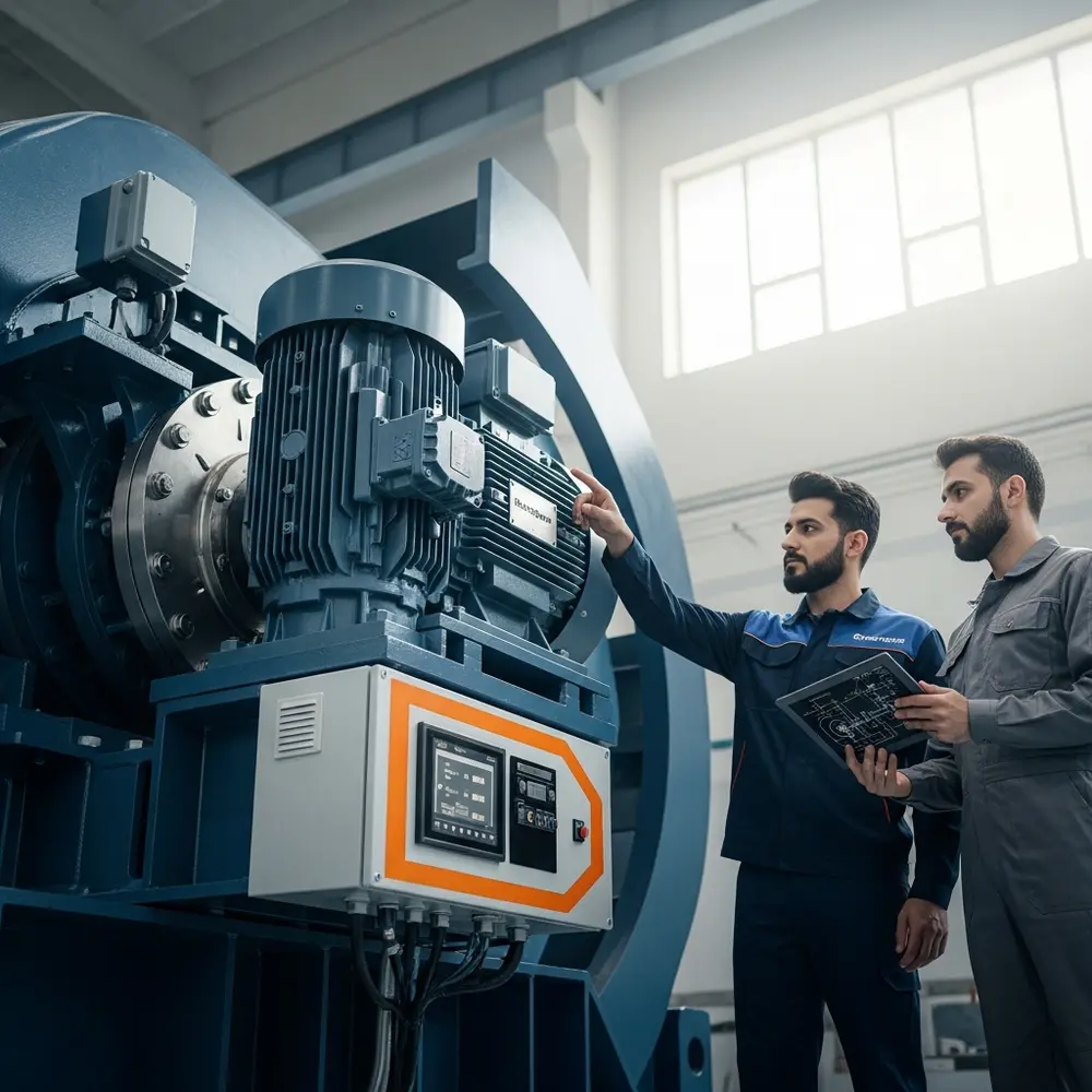 راهنمای کامل تست و راه اندازی الکتروموتور سه فاز الکتروژن با اینورتر: پارامترهای کلیدی و نکات فنی