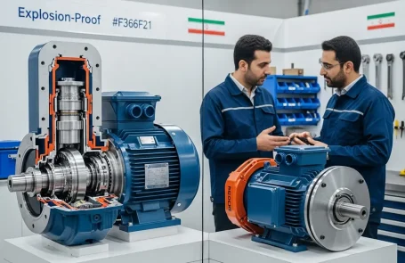 راهنمای کامل انتخاب و مقایسه فنی الکتروموتورهای ضد انفجار و ترمزدار الکتروژن در تهران (سال ۱۴۰۴)