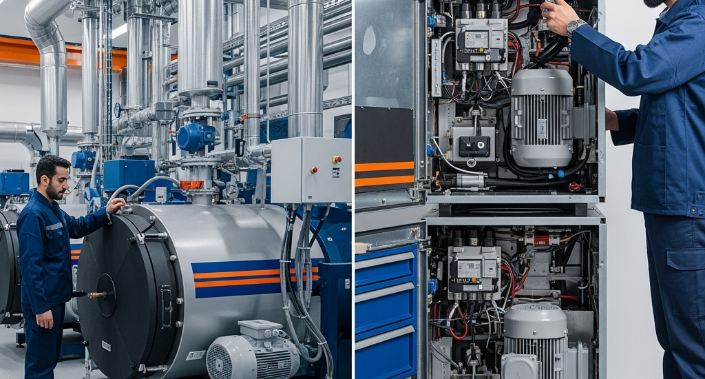 راهنمای فنی کامل بهینه‌سازی مصرف انرژی در سیستم‌های گرمایشی و سرمایشی (۱۴۰۴): از موتورخانه تا پکیج – تصویر 1