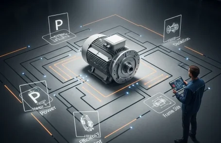 مرجع مهندسی انتخاب الکتروموتور (۱۴۰۴): تحلیل فنی پلاک، محاسبات توان و معیارهای کلیدی