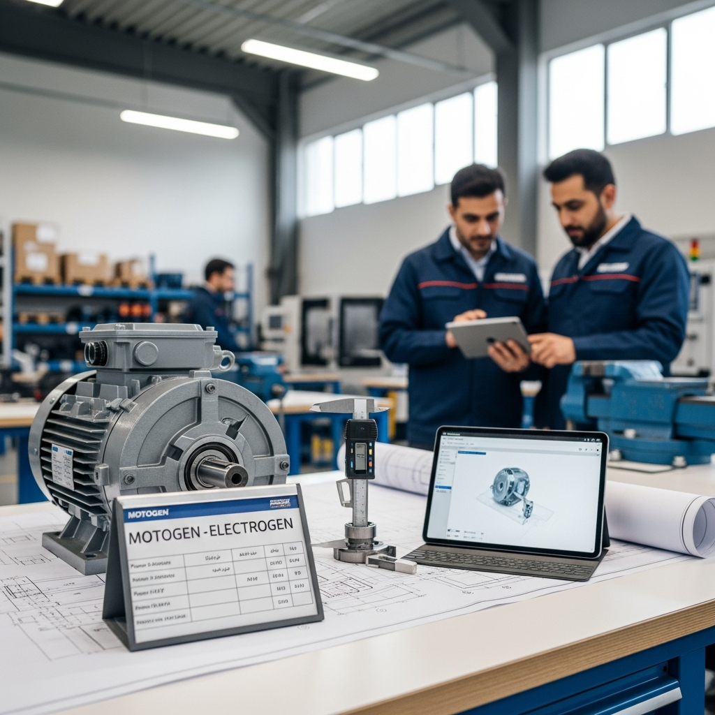 راهنمای فنی-مهندسی انتخاب الکتروموتور ۱۴۰۴: تحلیل پلاک، محاسبات توان و چک‌لیست نهایی