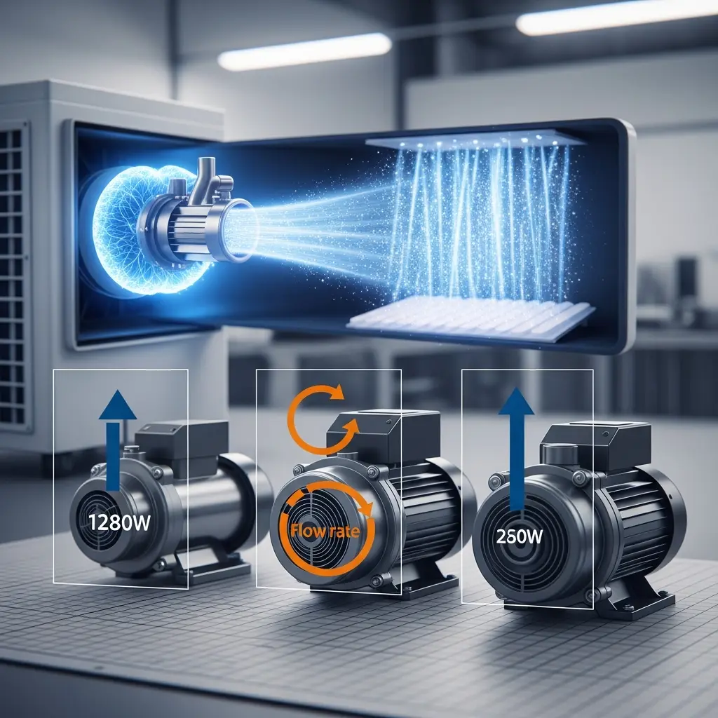 انتخاب بهینه پمپ کولر آبی در سال ۱۴۰۴: مقایسه فنی جامع توان، هد و دبی